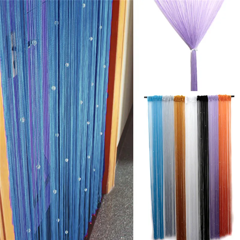 Unihome Hot Sale Romantic Beads Design Beaded Crystal Curtain