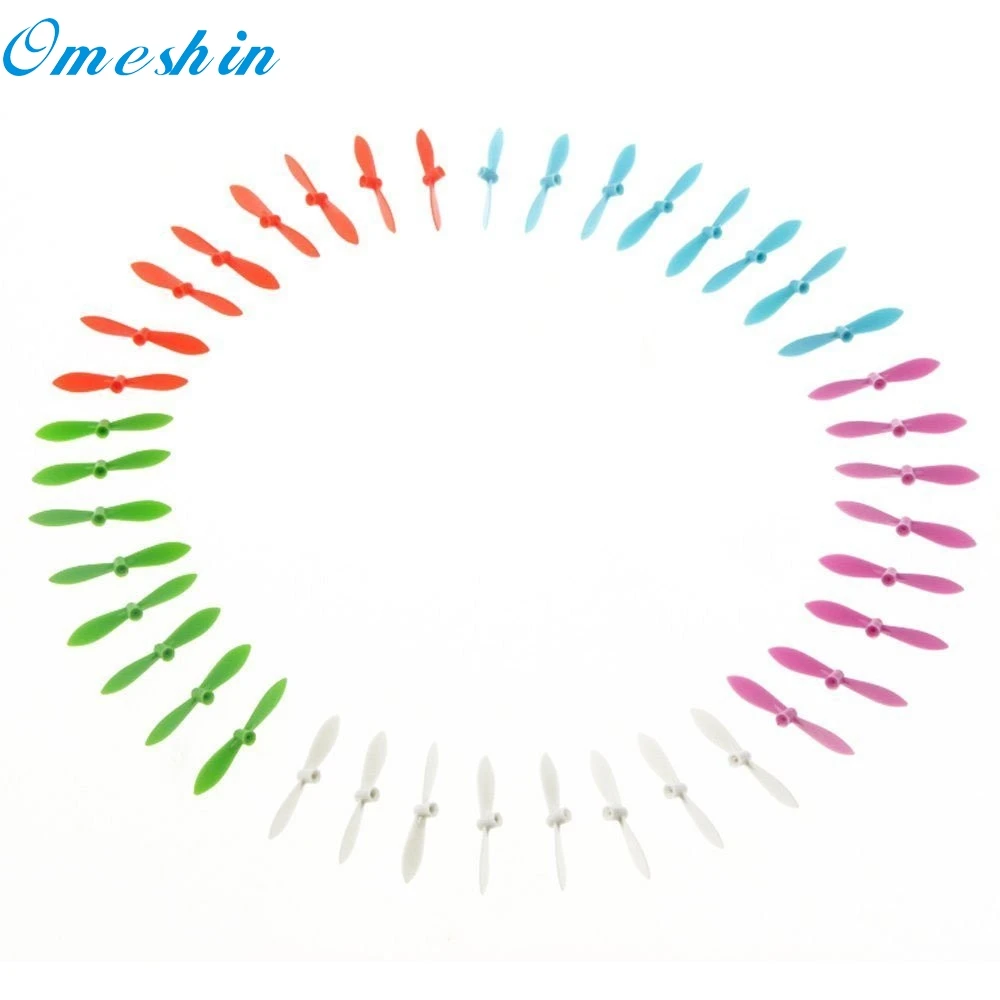 

Propeller drone Best seller 40pcs 5 Color Propellers Main Blade Spare Parts for Cheerson CX-10 CX-10A S30 Rc accessories