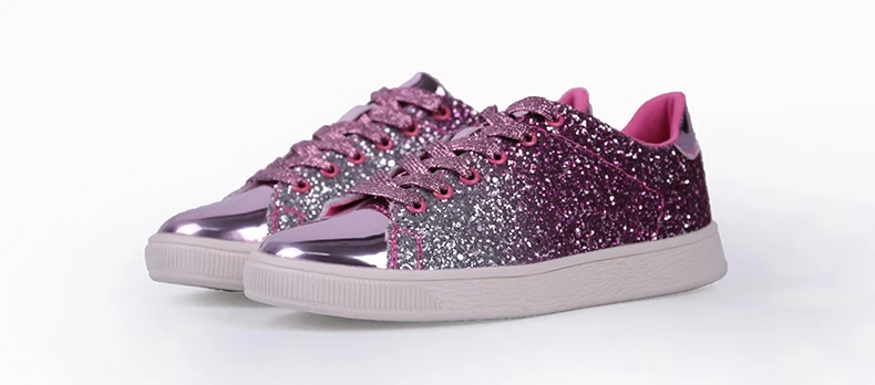 Ginita, новые блестящие туфли на плоской подошве женские лоферы из искусственной кожи на шнуровке с кристаллами, большие размеры, женская летняя модная обувь