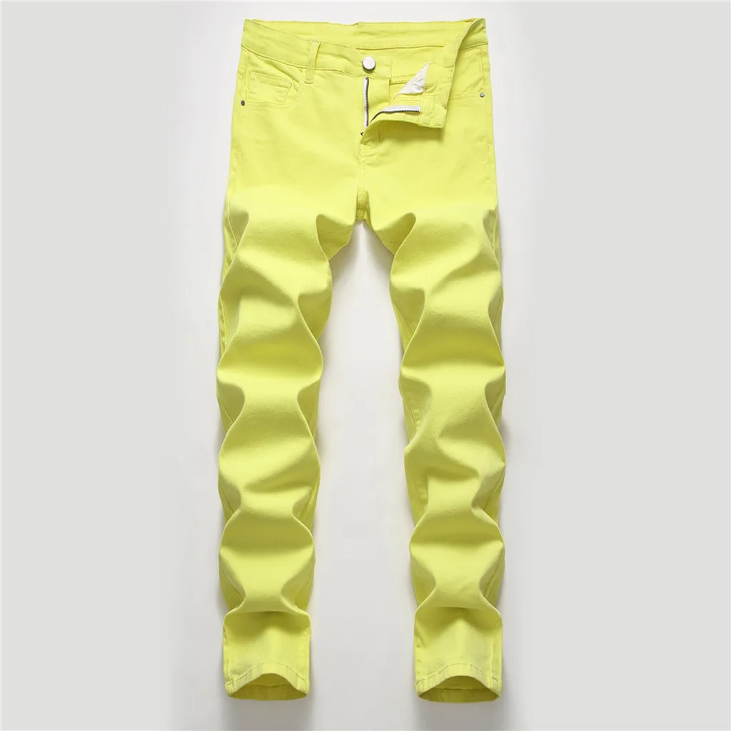 

Feitong Fashion Men's Casual Personality Slim Fit Denim Jeans Pants