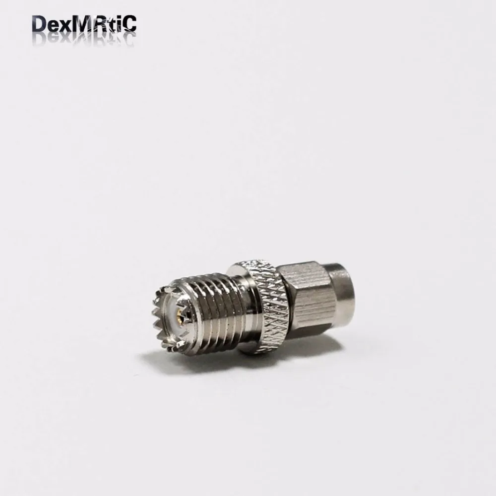 1pc  SMA  Male Plug switch  MINI UHF female jack  RF Coax Adapter convertor  Straight  Nickelplated  NEW wholesale