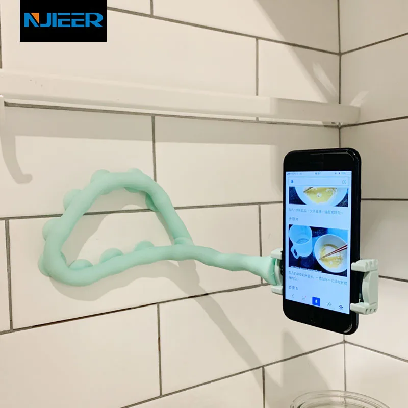 

NEW Lazy Mobile Phone Holder Suction Cup Wall Caterpillar Mobile Phone Bracket for iPhone Samsung Huawei Xiaomi Car Phone Holder