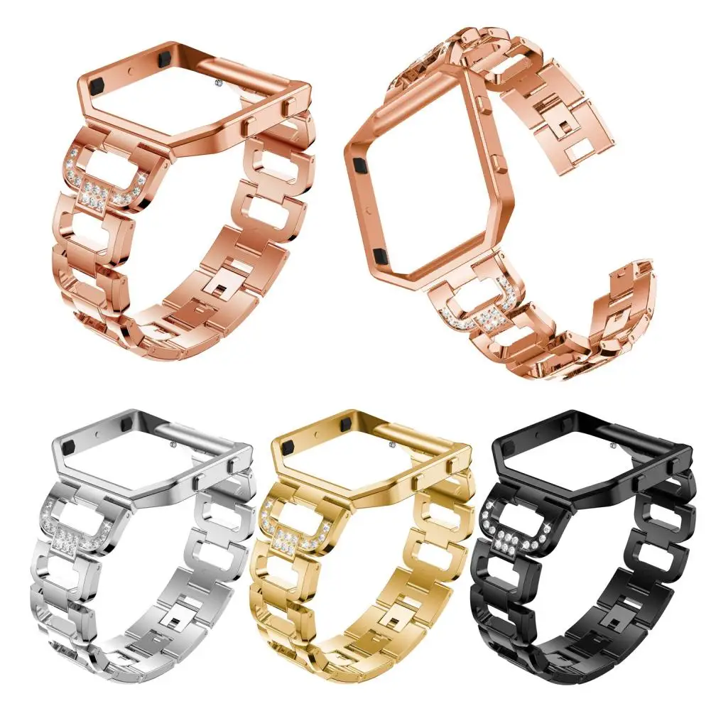 

For Fitbit Blaze Bands With Frame Stainless Steel Watch Straps Replacement Accessory Band For Fitbit Blaze Smart Fitness Watch