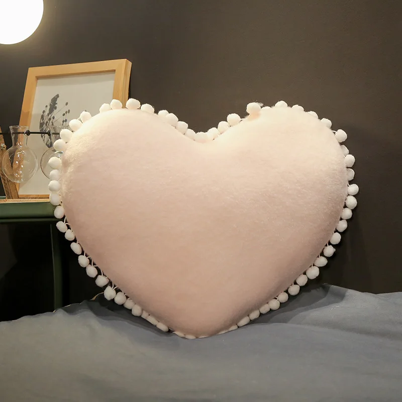Lucky Boy Sunday Cloud Moon Star Crown Plush Pillow Soft Cushion Kids Pillow Sofa Home Decor Birthday Gift - Цвет: pink heart