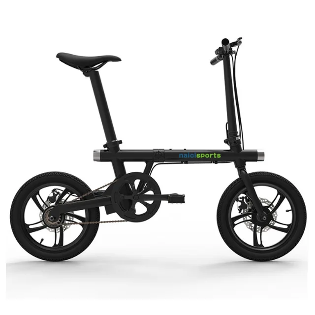 Top Folding electric bicycle mini 16 inch aluminum alloybike front and rear double lamp ebike riding travel 1