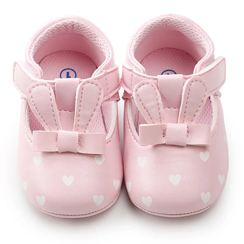 

Baby Girl Shoes Cute Toddler Hard Sole First Walkers Spring Autumn Infant PU Leather Shoes