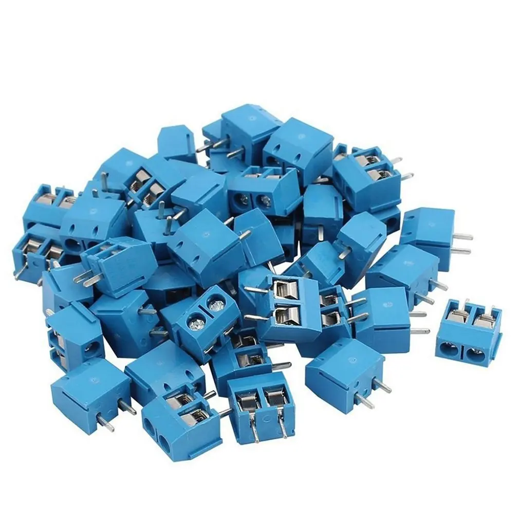 

100PCS KF301-2P 2 Pin Plug-in PCB Screw Terminal Block Connector 5.08mm Pitch Connectors Terminals Precision workmanship