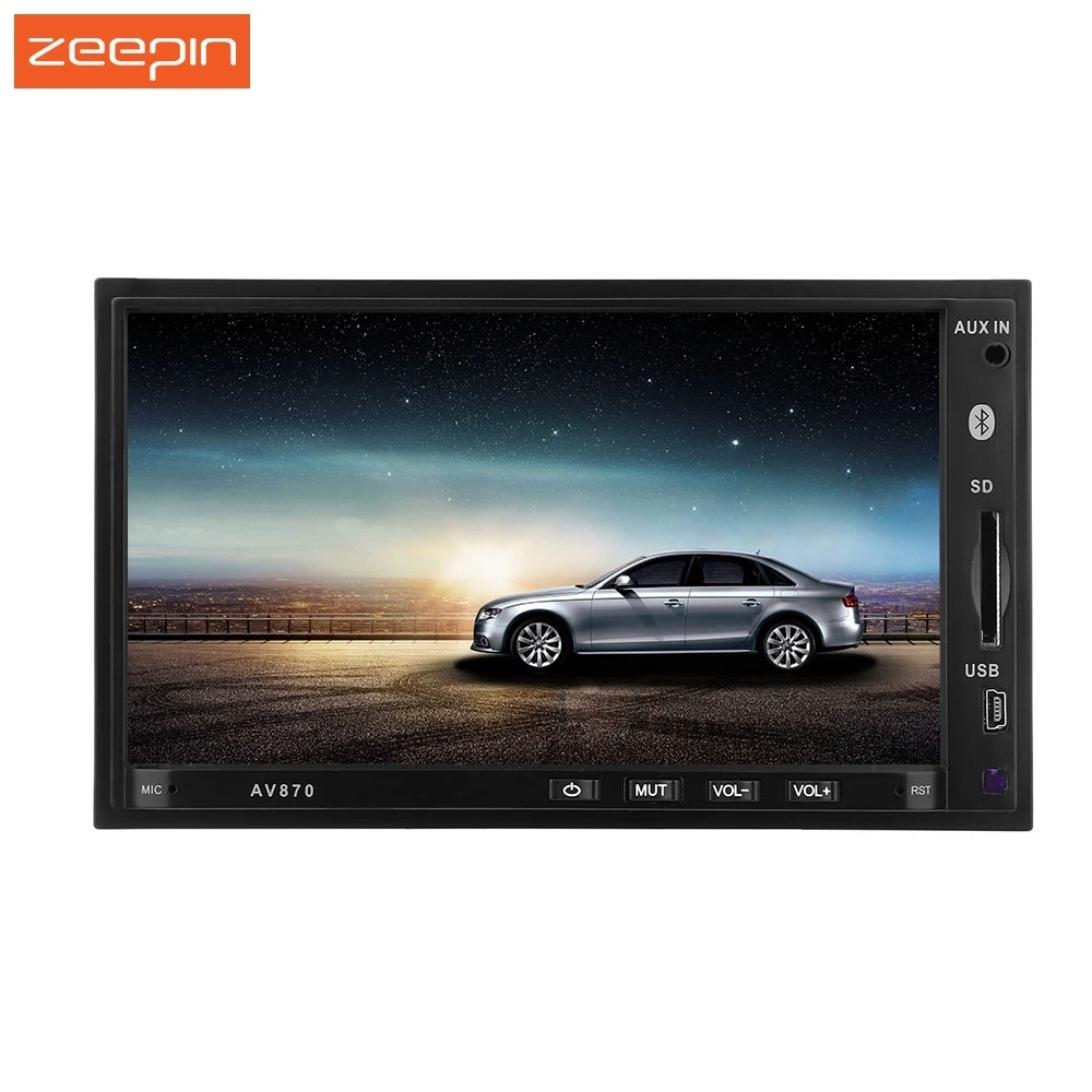 2 Din RDS автомобильный DVD MP5 плеер 12 в 7 дюймов Bluetooth 1 FM AM Автомобильный