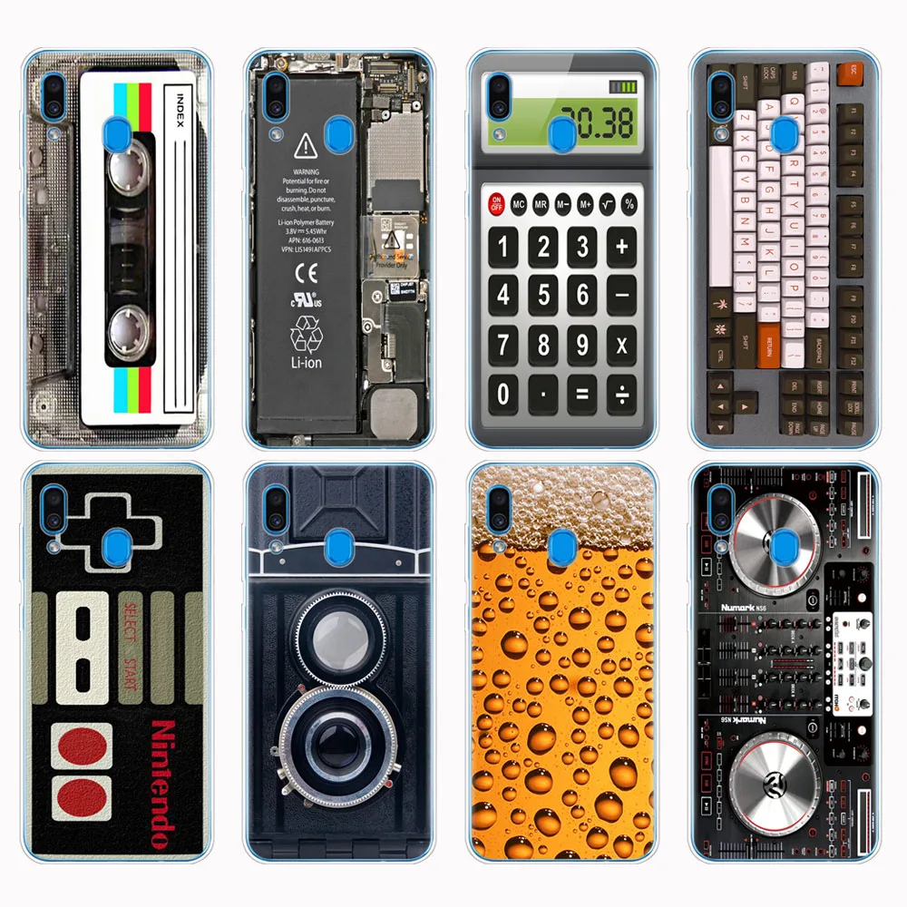 

Case For Samsung A50 Case For Samsung Galaxy A50 A60 A10 A30 A40 A70 A 50 2019 A9 A7 2018 caculator camera cassette tape