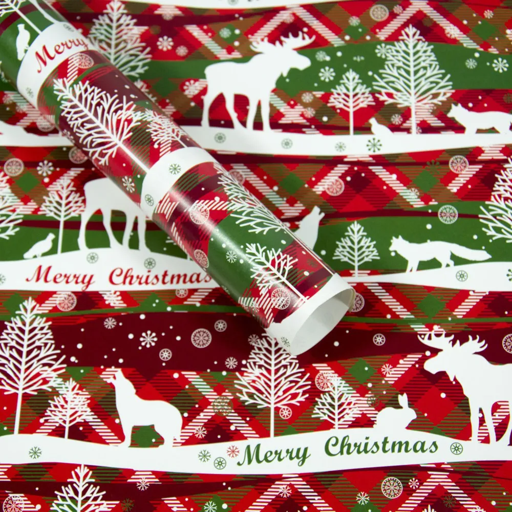 Аксессуары для украшения дома, Рождественская обертка, упаковочная бумага для подарков, подарок, дерево, Санта, декоративная Рождественская, вечерние, в рулоне, упаковочная бумага