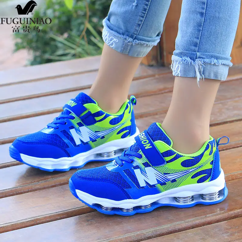 

Boys shoes 2019 spring and autumn sports shoes children spring shoes female students running breathable mesh shoes