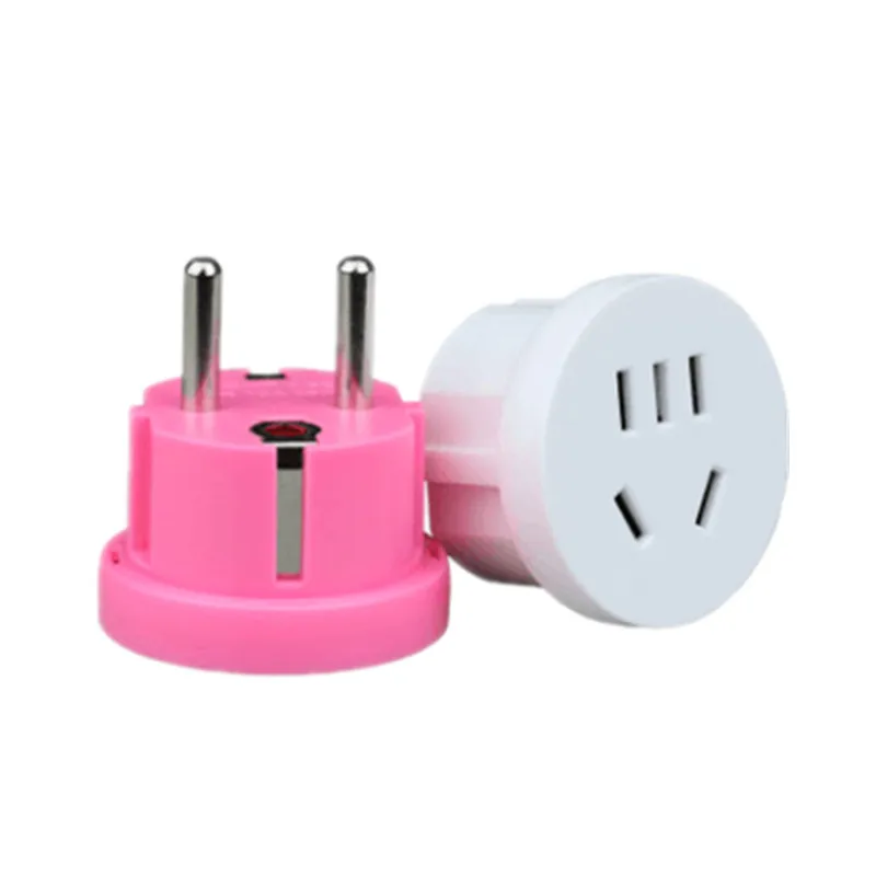 

1PC US AU To EU Plug USA AUS To Euro Europe Travel Wall AC Power Plug Wall Charger Outlet Adapter Converter 2 Round Pin Socket