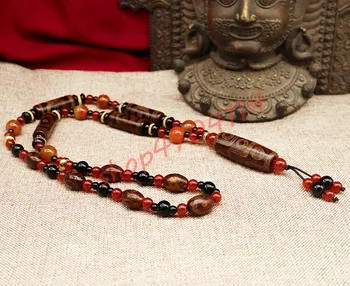 

Tibet, Natural Genuine agate chalcedony pearl, nine-eye and three-eye Pearl pendant, exquisite handicraft jewelry