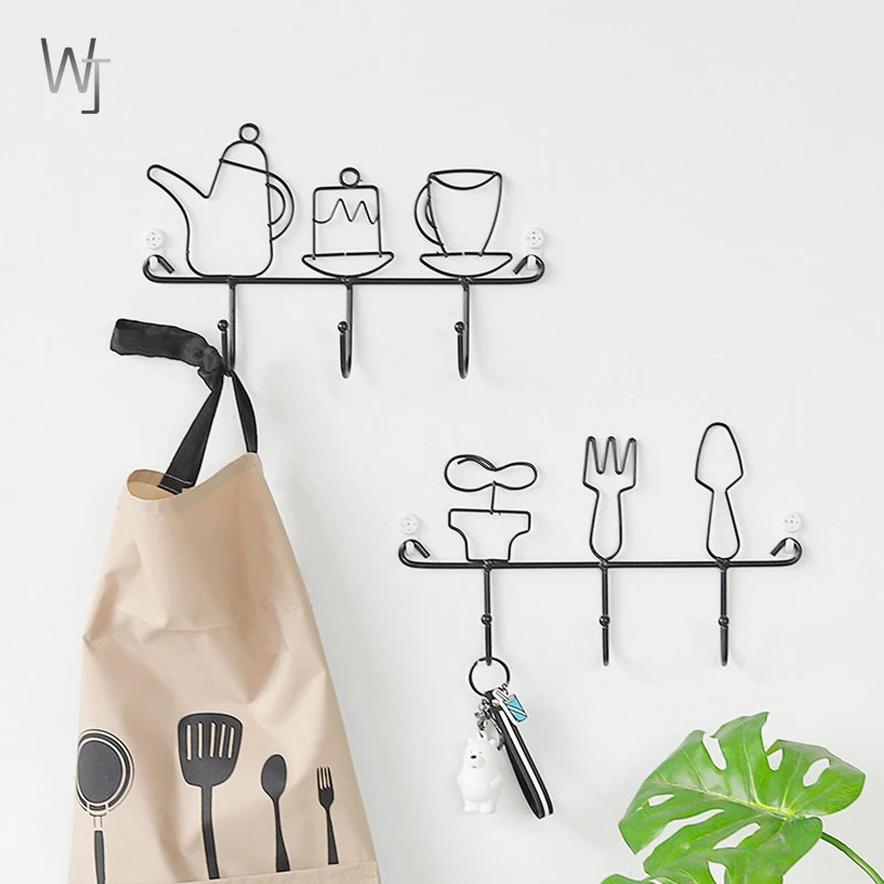 

Creative Clothing Store Metal Decorative Coat Hook Creative Home Bathroom Kitchen Hook
