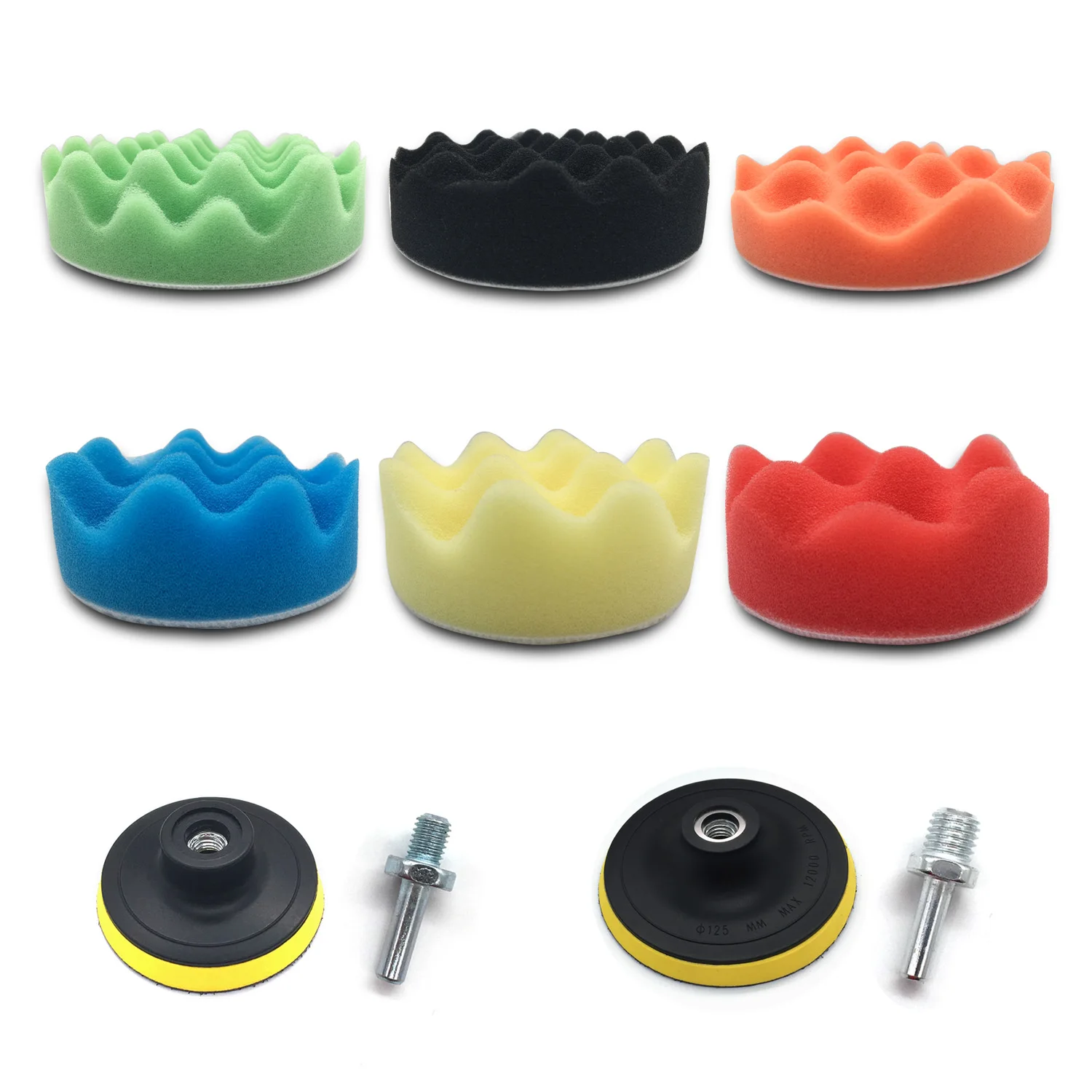 

Compound Drill Buffing Sponge Pads Kit 16pcs for Car Sanding, Polishing, Waxing, Sealing Glaze
