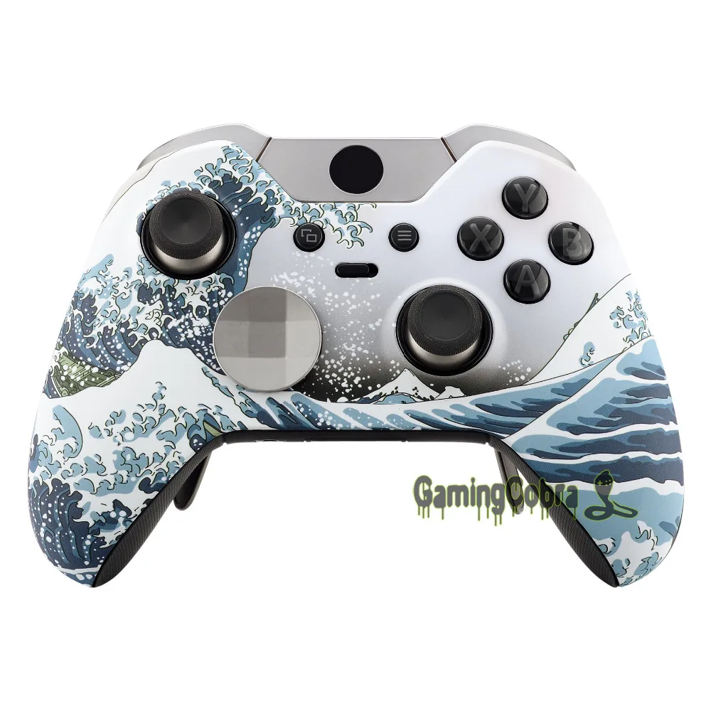 

The Great Wave Soft Touch Front Housing Shell Faceplate for Xbox One Elite Controller w/ Thumbstick Accent Rings - XOET015