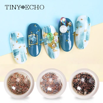 

Nail art decoreation metal frame gold silver black circles round Triangle heart shape DIY diamond frame nail sticker BZ123