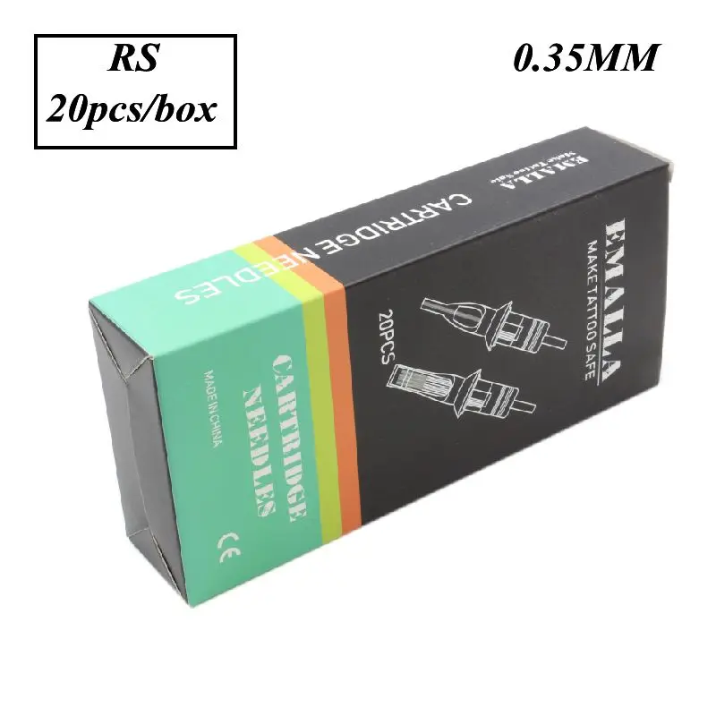 

20Pcs Colorful Tattoo Cartridge Needles with Membrane Round Liner 1205RS for Tattoo Pen Free Shipping