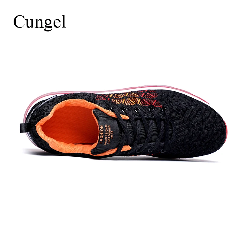 Cungel Men Spring/Summer Running shoes Breathable Sport shoes Sneakers Jogging shoes Anti-skid Air cushion Shock absorption