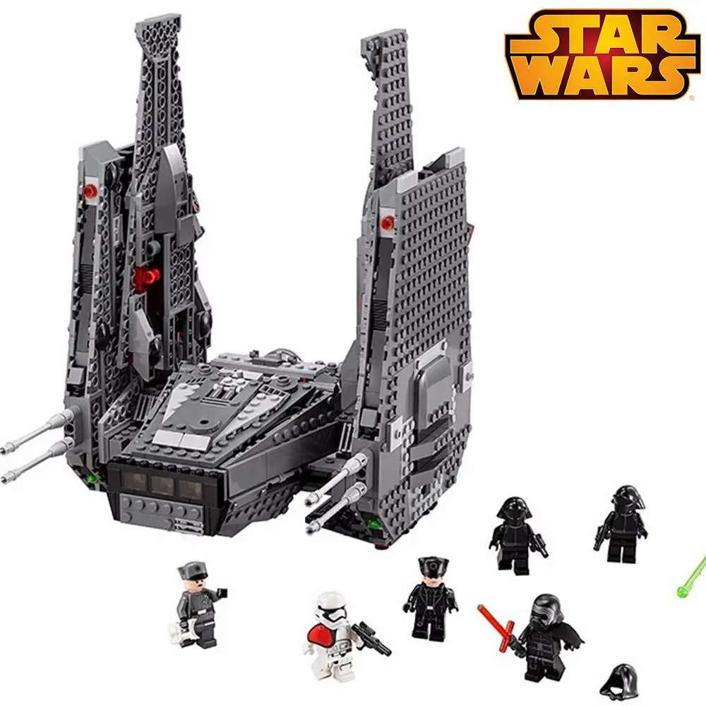

The Force Awakens Kylo Ren's Command Shuttle Stormtrooper 1053pcs Building Bricks Block Set Lepin 75104 Star Battle