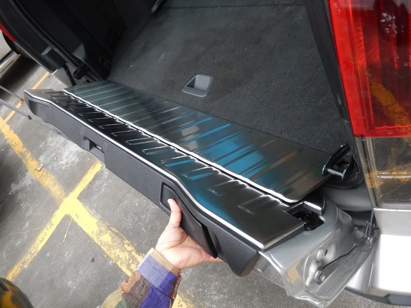 Задний бампер из нержавеющей стали, встроенный боковой протектор, порог, защитная накладка на багажник, педали, накладка протектора, защитные накладки для Volvo XC90 02-14