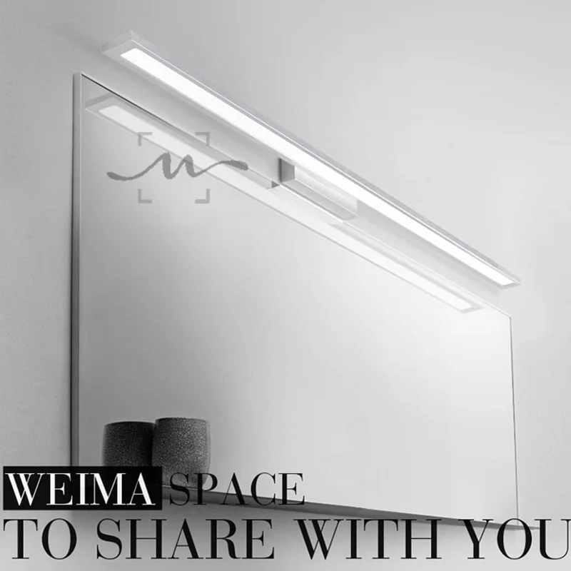 

Modern Aluminum Alloy LED Front Mirror Light Bathroom Makeup Wall Lamps Led Vanity Toilet Wall Mounted Sconces Lighting Fixture