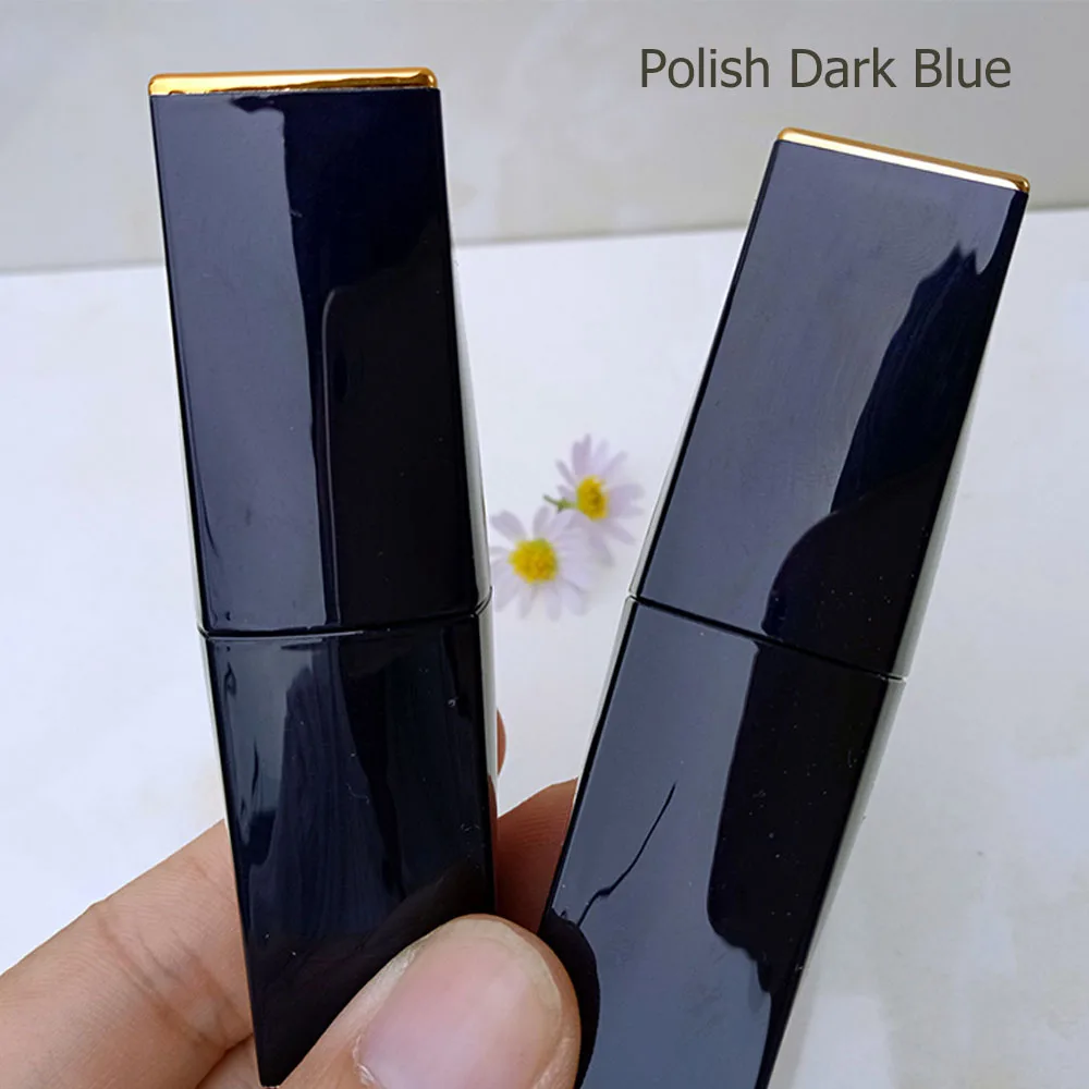polish dark blue 20 шт./компл. Магнитная помада тюбик лак матовый темно-синий цвет очаровательный DIY бальзам для губ пустые трубы контейнеры Лот 12,1 мм LT11 - Цвет: polish dark blue