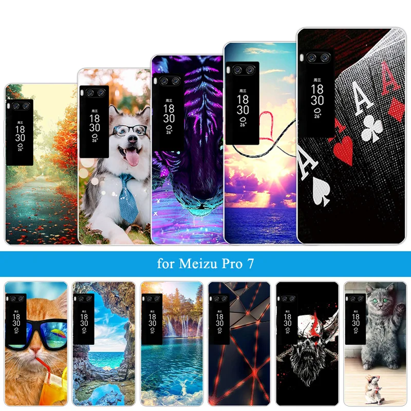 Для Meizu Pro 7 мягкий силиконовый тонкий ТПУ задняя крышка Защитный Ультра Fundas 5 2