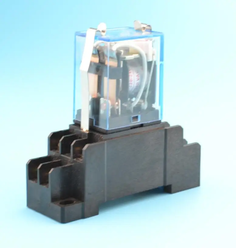 

10A dpdt relay LY2N General Purpose Relay LY2NJ with power relay base socket 8 pins LY2 relay switch