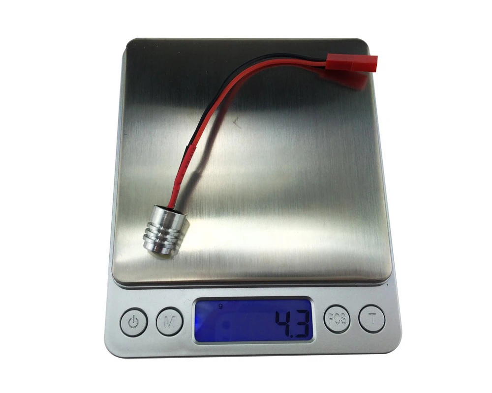 RC ночь Летающий 12V 1 5 W супер яркий LED головной свет Дрон светодиодный осветитель