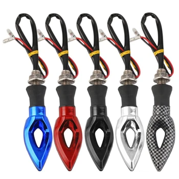 

300Pcs/Lot Motorcycle Turn Signal Indicators 12 LED 12V Motorbike Lamp Super Bright Signal Light Universal Autobike Lamps
