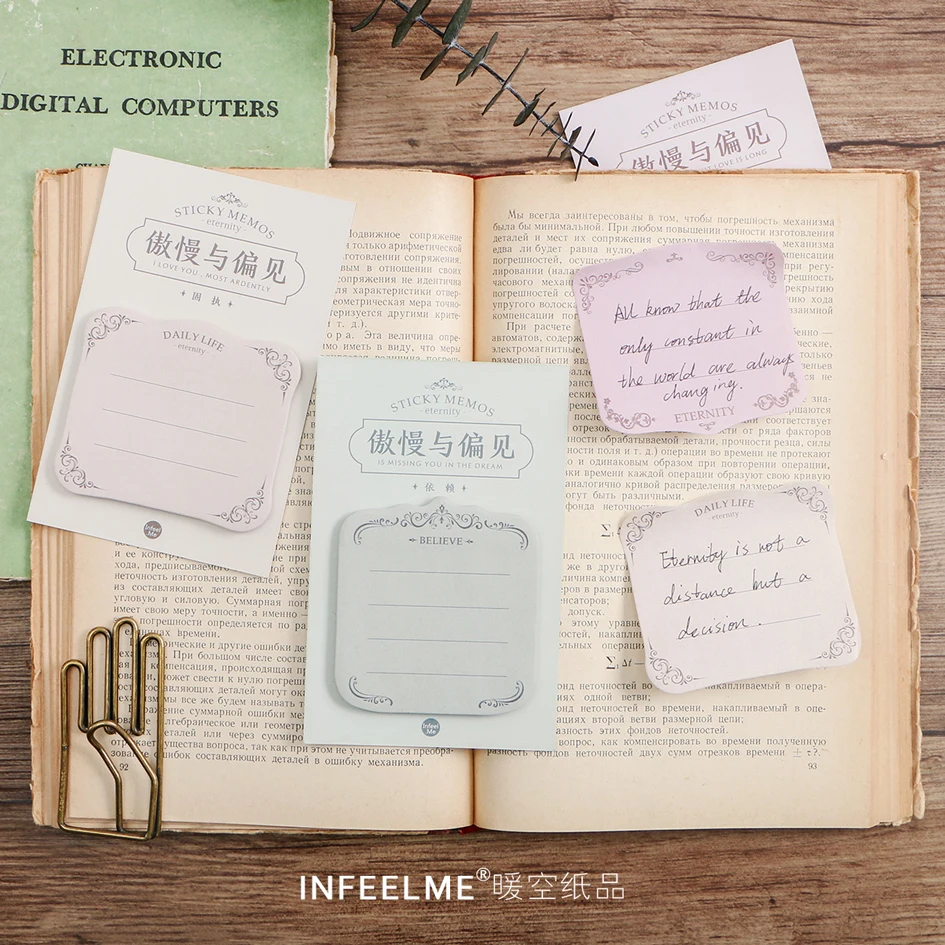 

12PCS/LOT Pride and Prejudice series N tearing paper memo pad