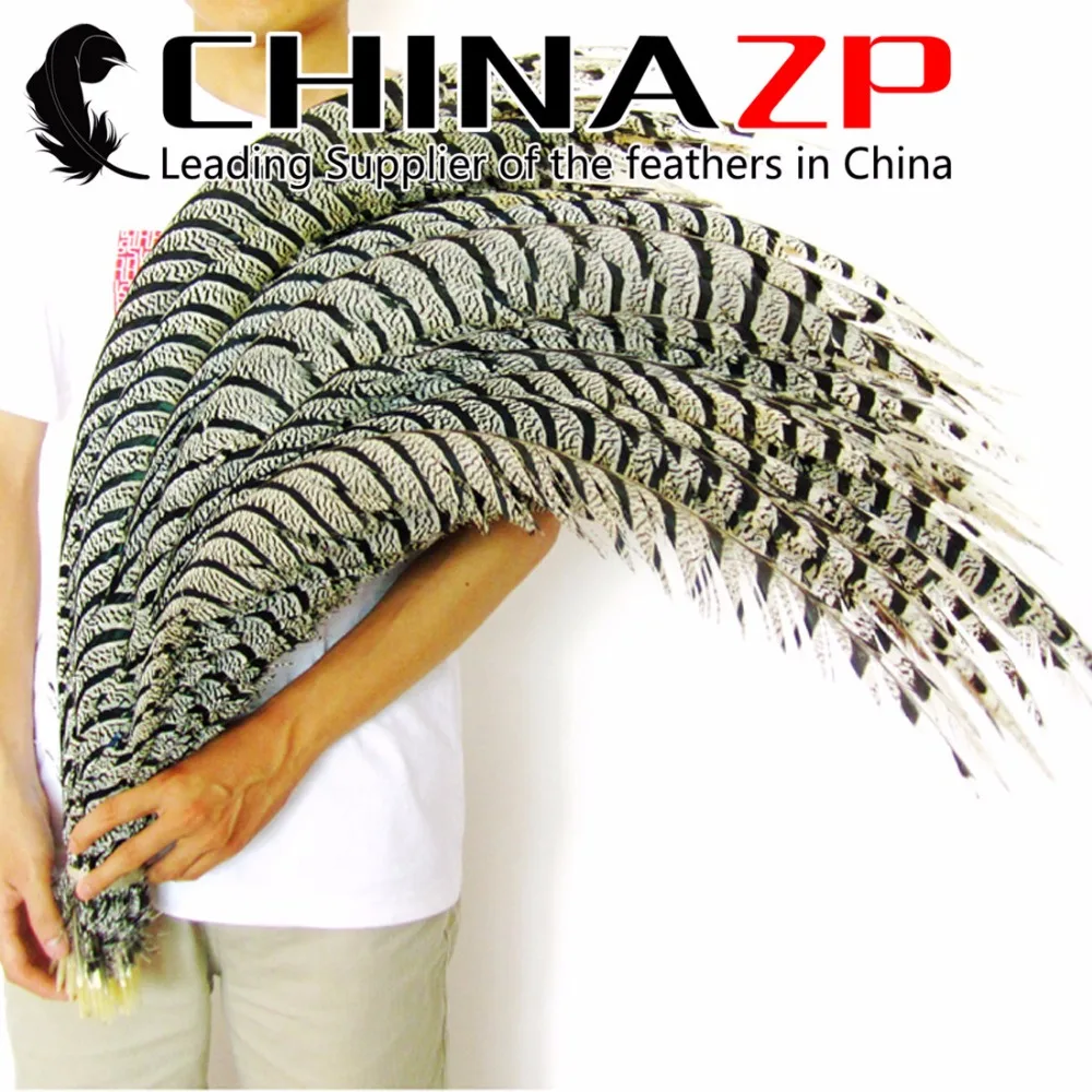 

CHINAZP Factory Large Size 35 to 40inch Retails Package Well 10 piece Unique Natural Lady Amherst Center Tail Feathers for sale