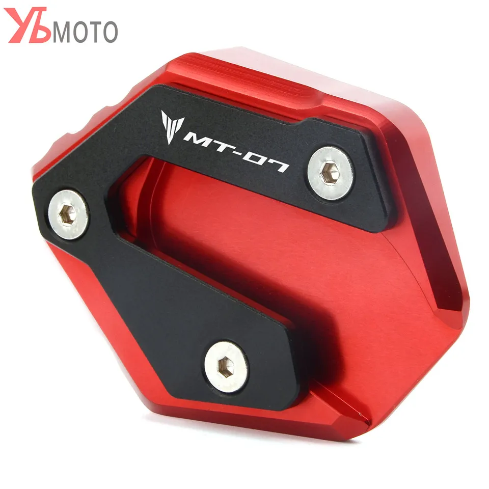 NEW Motorcycle CNC Kickstand Extension Plate Foot Side Stand Enlarge Pad FOR YAMAHA MT07 MT-07 FZ-07 Tracer 2014-2018 2017 2016 NEW Motorcycle CNC Kickstand Extension Plate Foot Side Stand Enlarge Pad FOR YAMAHA MT07 MT-07 FZ-07 Tracer 2014-2018 2017 2016