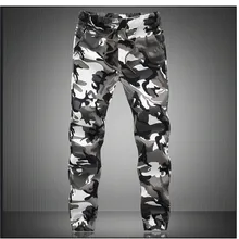 Harem Pant Trousers Pencil Military Comfortable Men Camouflage Pure-Cotton Autumn Spring