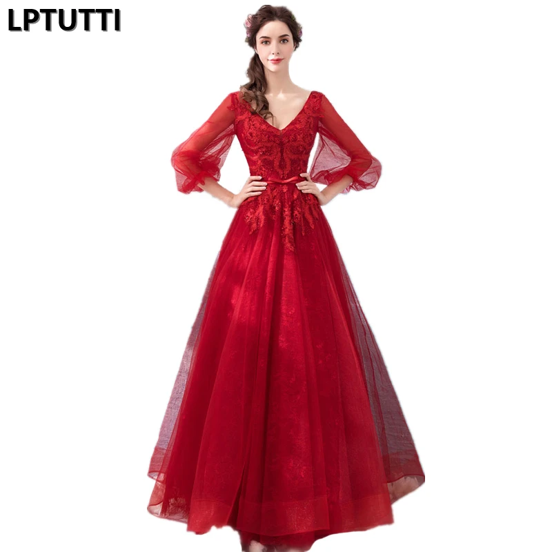 

LPTUTTI Crystal Lace New For Women Elegant Date Ceremony Party Prom Gown Formal Gala Events Luxury Long Evening Dress