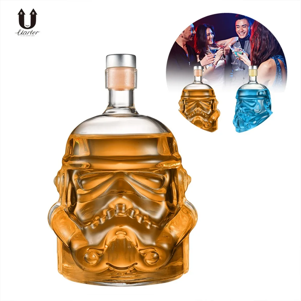 3pcs Star Wars Stormtrooper Glass Decanter Drinks for Whisky Sherry Liquor Set
