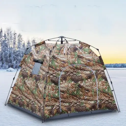 Увеличьте 1,7 метров толщины ледяная рыболовная палатка! Профессиональная Толстая хлопковая теплая зимняя полностью автоматическая рыболовная палатка