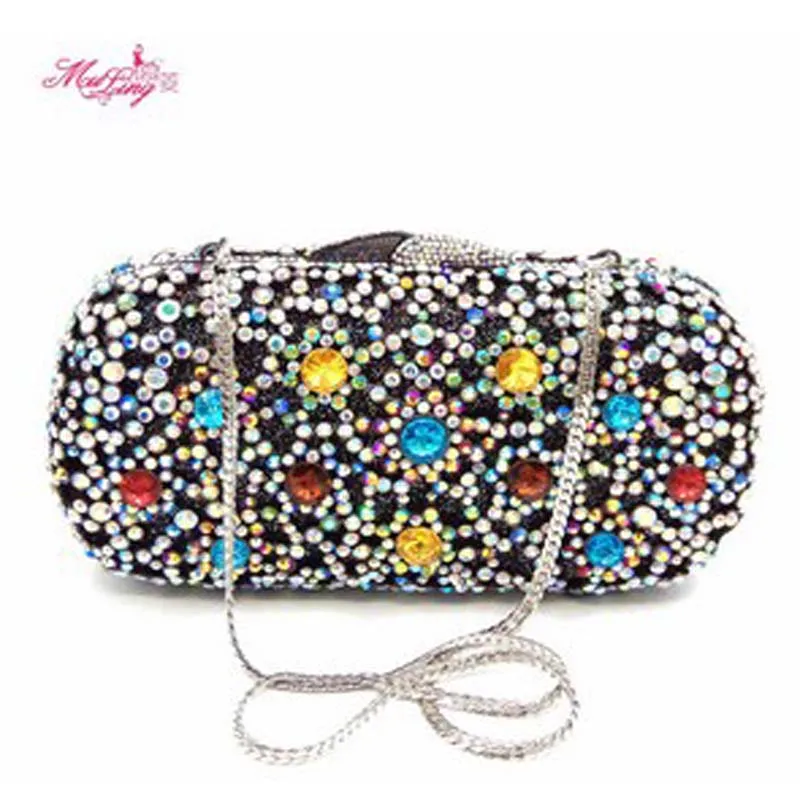 

Popular Handbags Wedding Bride Evening Diamonds Women Wallets Wedding Crystal Purses Crossbody Bag Hand Bag Bolso Borsa Black