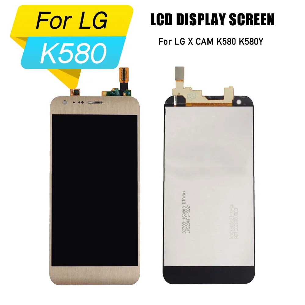 

replacement lcd screen for LG X CAM K580 K580Y lcd digitizer assembly for LG X CAM K580 K580Y touch screen frame