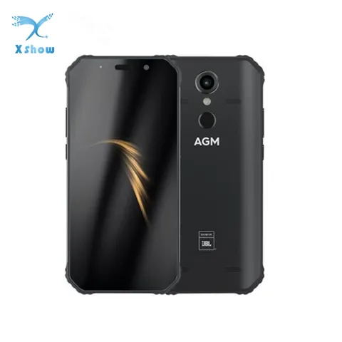 AGM JBL Co-Branding 5 99  4G 32G Android 8 1 Rugged Phone 5400mAh IP68 Waterproof Smartphone Quad-Box Speakers NFC
