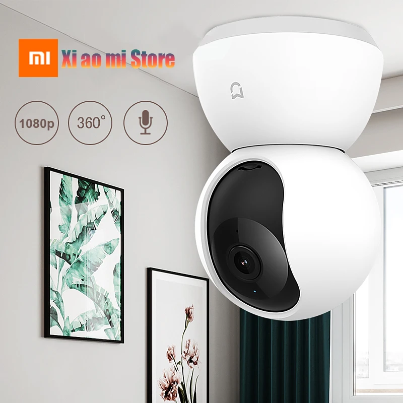 Xiaomi Mijia Smart IP камера 1080P HD WiFi Pan-tilt ночное видение с углом обзора 360 градусов детектор движения монитор безопасности веб-камера