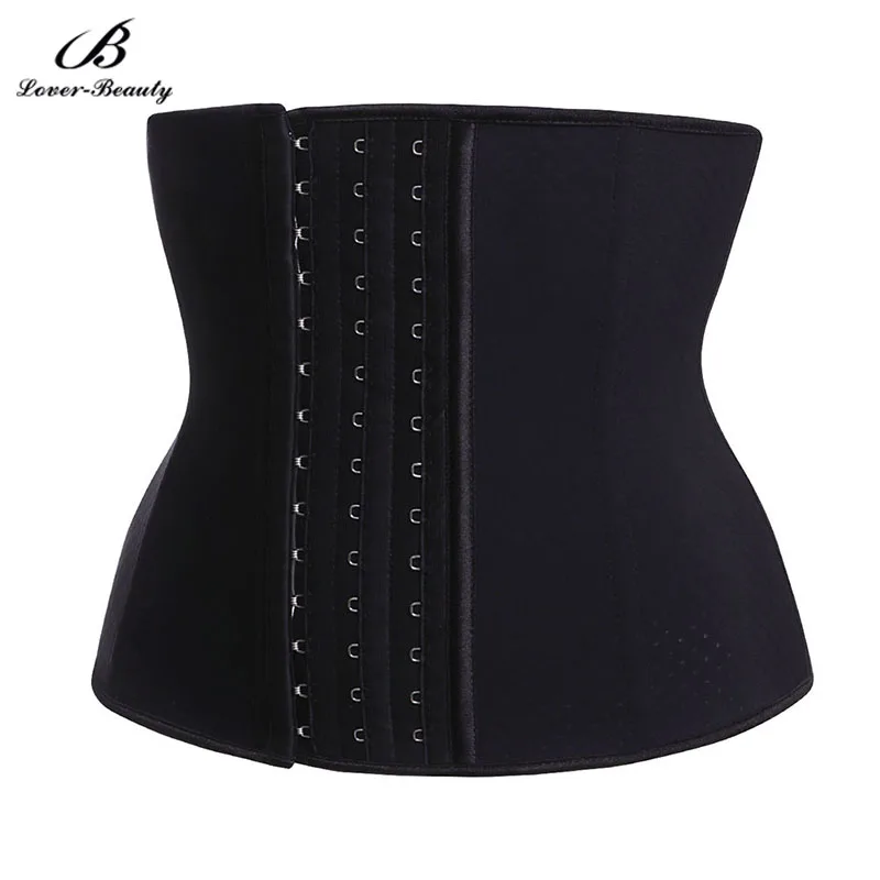 

Lover Beauty Rubber Slimming Body Shaper And Waist Trainer Latex Corset Inner Hole Breathable Sliming Belt Waist Cincher-B