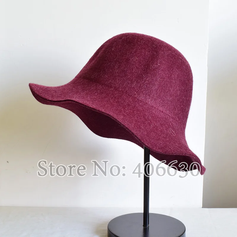 Зимние для женщин плотная Дамская Шляпка колокольчиком шапки вводной Круглый топ Панама шапки женские Бесплатная доставка SDDW098