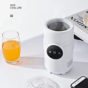 

Fast Cooling Cup Heating Cup Small Instant Freezing Cup Home Office Beverage Cooler White Plastic Us Plug