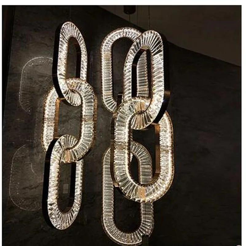 

L Hotel lobby crystal chandelier duplex corridor sales office conference studio guest restaurant modern minimalist chandelier