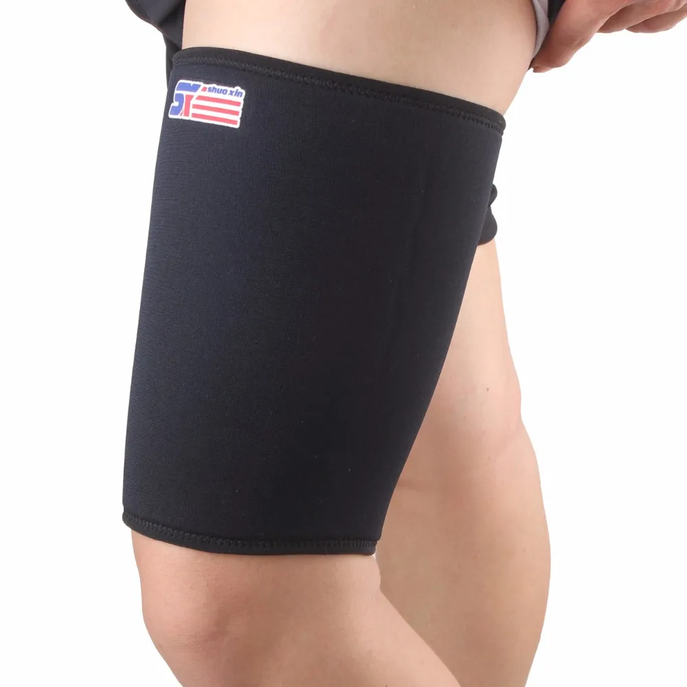 1 PCS Thigh Brace Protector Knee Pads Kneepad Wrap Strap Thigh Sleeve