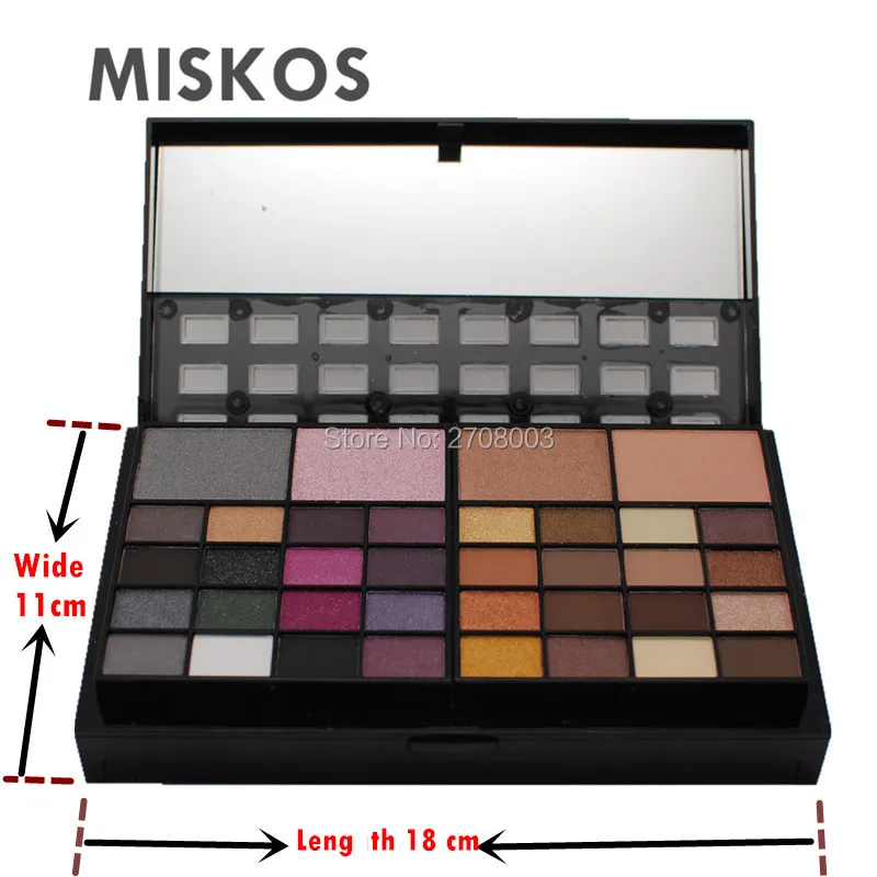 Beste MISKOS Make Up Set 74 Kleur Make Up Kits Voor Vrouwen Combinatie Kit Oogschaduw Lipstick Glitter Maquiagem Profissional Completa