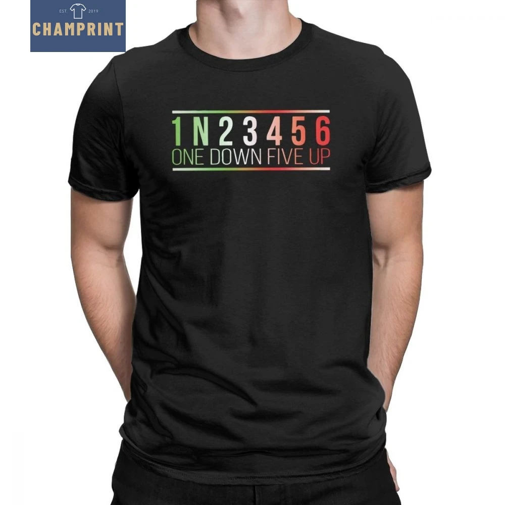 Best 1N23456 One Down Five Up T Shirt for Men Ride Moto Supermoto Bike Chopper Motorcycle Pure Cotton Tees Short Sleeve T Shirt Gift