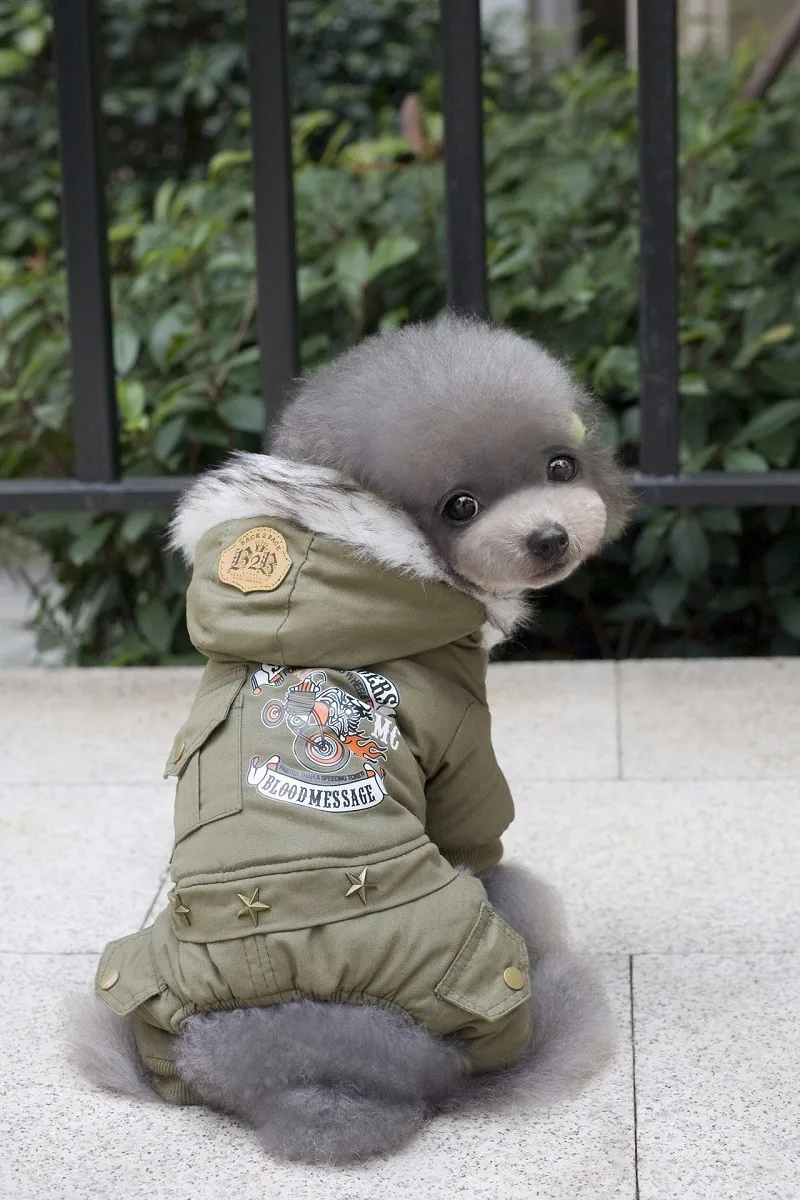 Лидер продаж утолщение Одежда для животных печати Красивый куртка хлопок собаки чихуахуа одежда осень/зима теплая одежда для собак